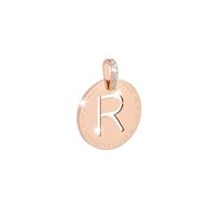 Pendente Rebecca Donna My World Alphabet in Bronzo Cubic Zirconia BWUPRR18